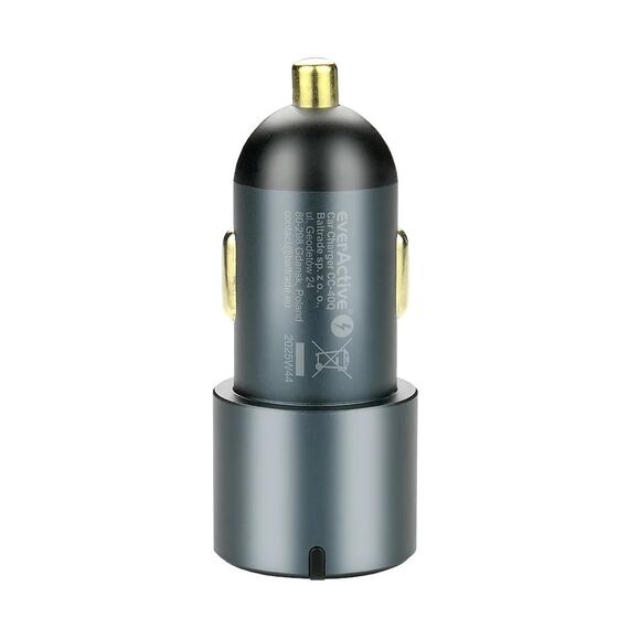 Car charger everActive CC-40Q USB QC3.0 + 2x USB-C PD 60W