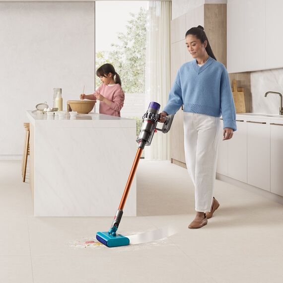 Dyson V10 Submarine 2-in-1 stick vacuum Battery Dry&wet Bagless 0.76 L Copper, Grey