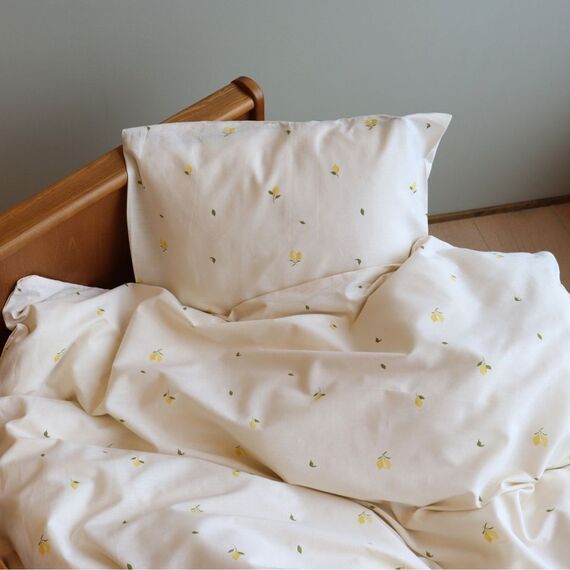 By Mats - Lemons Baby Bed Linen Set - 70x100 cm and 40x45 cm (MAT266) / Baby and Children