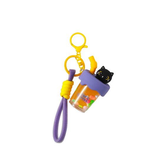 iTotal - Bubble Tea keychain BLACK CAT (XL3076) / Toys