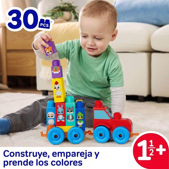 Mega Blocks – Build & Match Animal Tractor (JKG33) / Toys