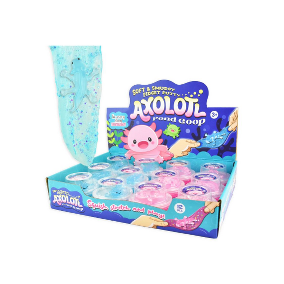 PUTTY CRYSTAL w AXOLOTL 1 psc. Assortet colors / Toys