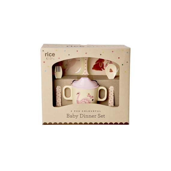 Rice - Melamine Baby Dinner Set - Fairytale Print - 4 pcs / Baby and Children