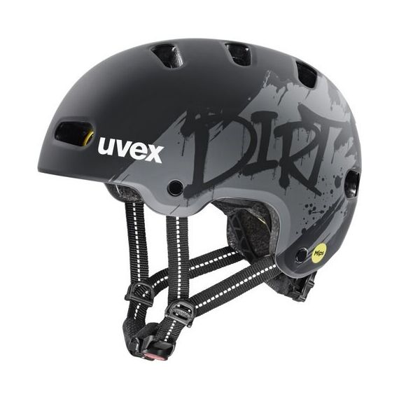 UVEX Kid 4 Style MIPS kids’ cycling helmet, dirt black matt