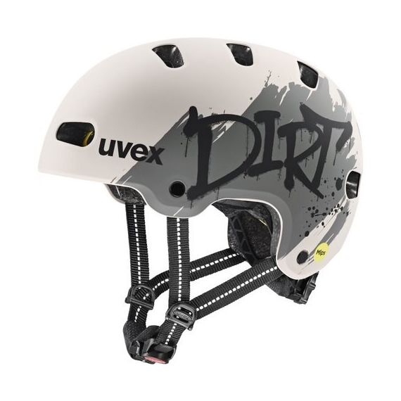 UVEX Kid 4 Style MIPS kids’ cycling helmet, dirt warm grey