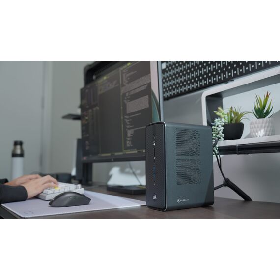 Corsair AI WORKSTATION 300 DESKTOP PC Copilot+ PC AMD Ryzen AI Max+ PRO 395 128 GB LPDDR5x-SDRAM 2x2 TB SSD Windows 11 Home SFF Black