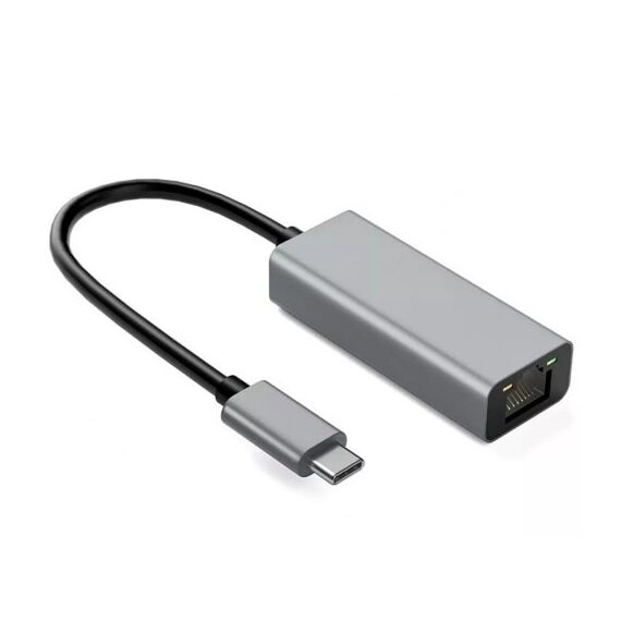 IBox IACRJ Aluminum RJ45 to USB Type-C adapter 10/100/1000 Mb/s