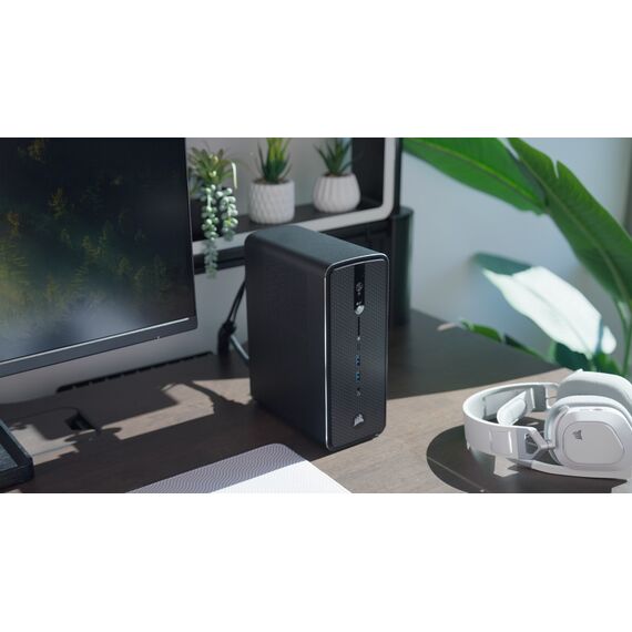 Corsair AI WORKSTATION 300 DESKTOP PC Copilot+ PC AMD Ryzen AI Max+ PRO 395 128 GB LPDDR5x-SDRAM 2x2 TB SSD Windows 11 Home SFF Black