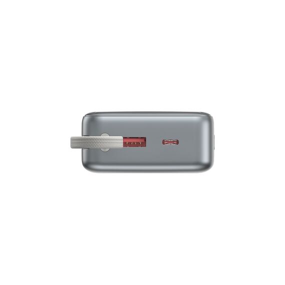 Gembird PB20-PD65-LCD-01 Fast charging power bank with integrated cables, 65W, 20000 mAh, black