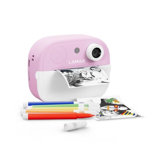 Kids’ camera LAMAX InstaKid2 Play, pink
