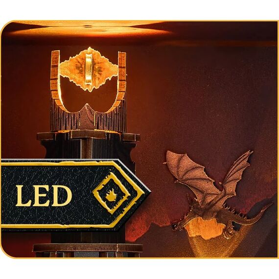 LORD OF THE RING - BOOK NOOK KIT - Barad-Dûr - 155pc + LED Light