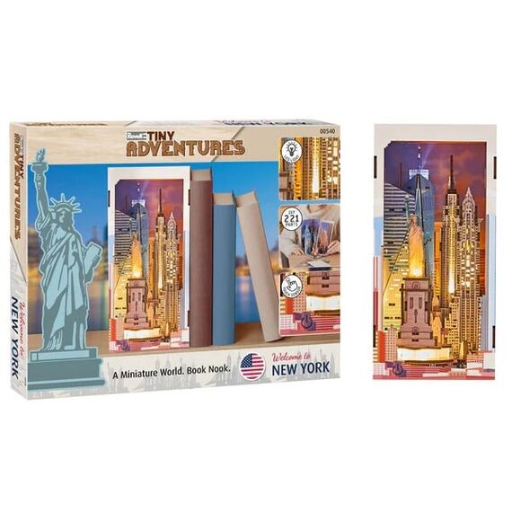 BOOK NOOK KIT - New York - 221pc + LED Light