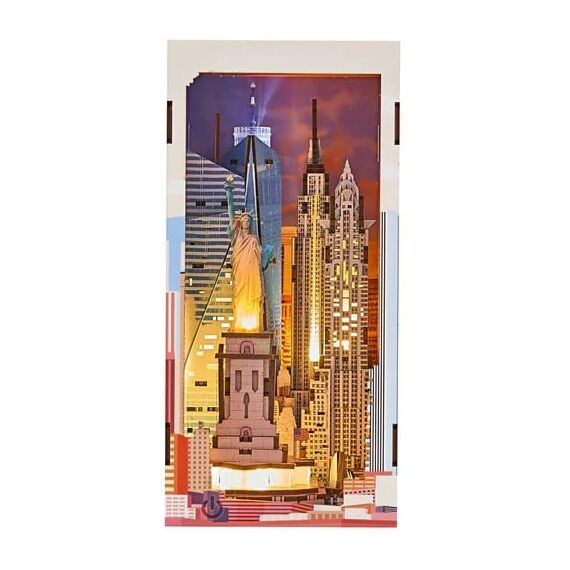 BOOK NOOK KIT - New York - 221pc + LED Light