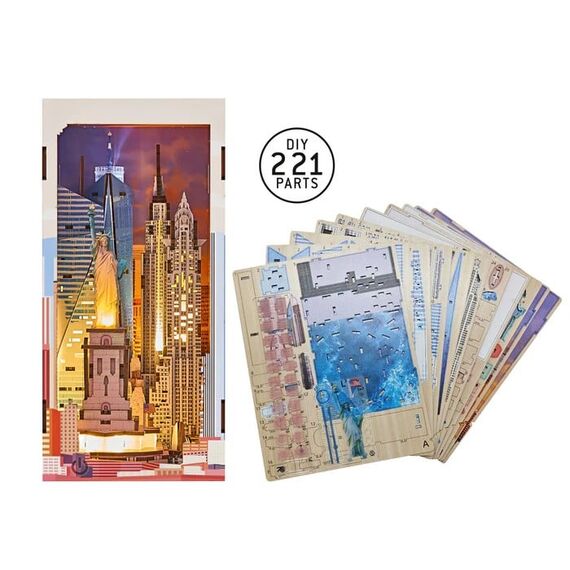 BOOK NOOK KIT - New York - 221pc + LED Light