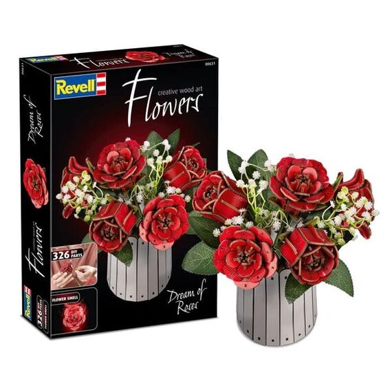 WOODEN FLOWER - Dream of Roses - 326pc