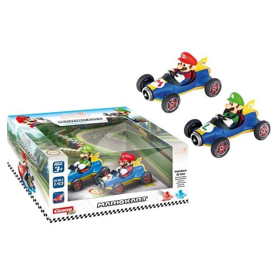 MARIO KART 8 - Mario & Luigi - Twinpack Pull Back Action