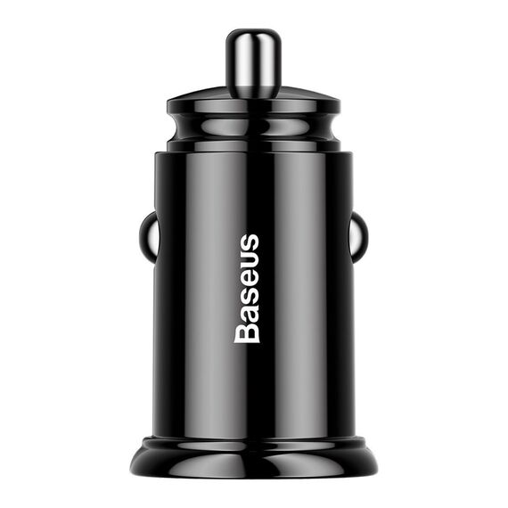 Car charger Baseus Circular 2xUSB QC3.0 5A 30W (black)