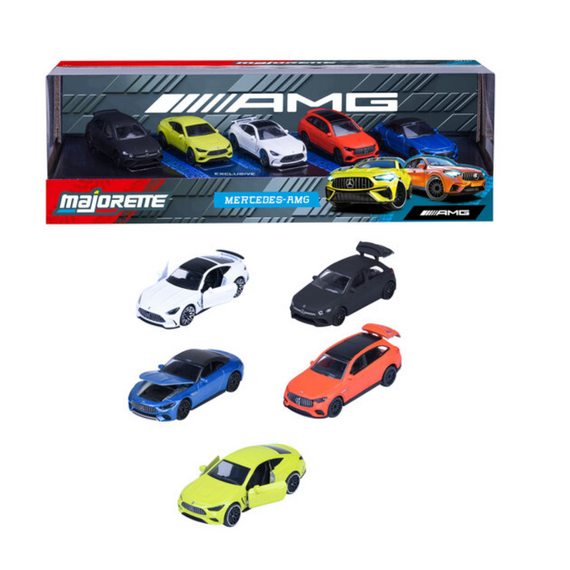 RIDE COOL - Mercedes-AMG - Pack of 5 Miniature Cars - 1:64