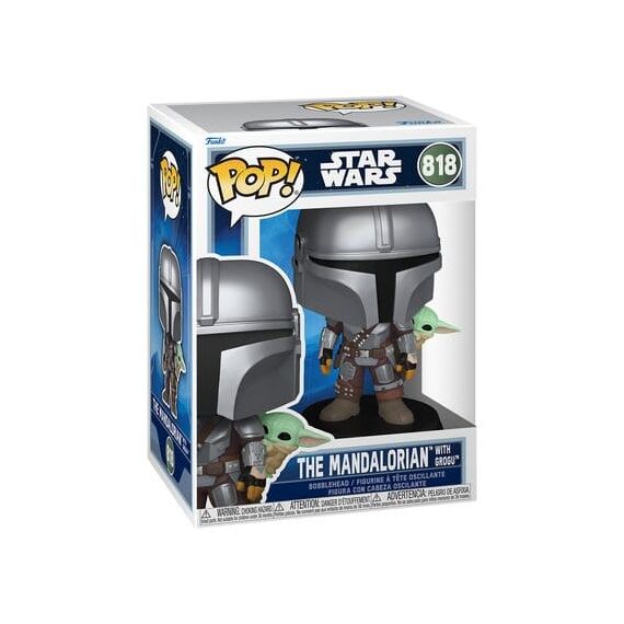 MANDALORIAN & GROGU - POP Star Wars N° 818 - Mandalorian With Grogu