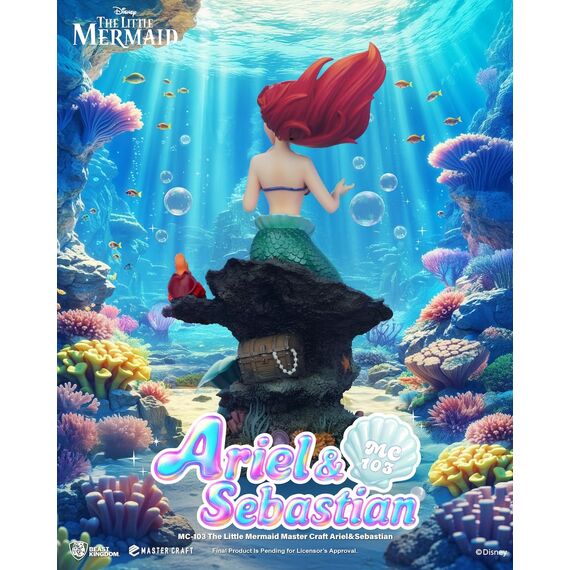 THE LITTLE MERMAID - Ariel & Sebastian - Statue Master Craft 42.8cm