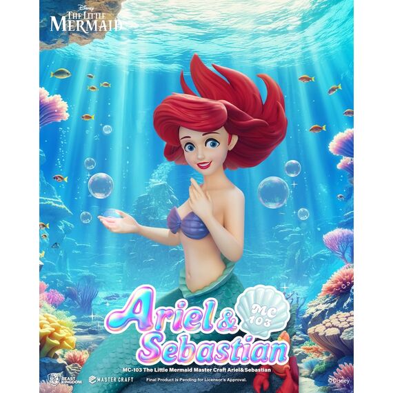 THE LITTLE MERMAID - Ariel & Sebastian - Statue Master Craft 42.8cm
