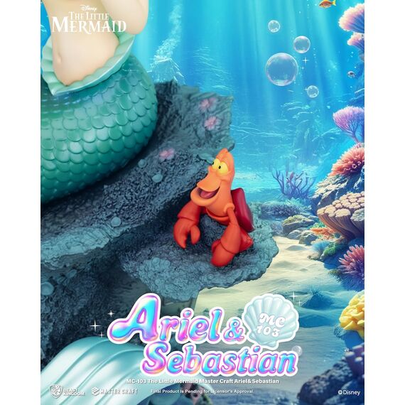 THE LITTLE MERMAID - Ariel & Sebastian - Statue Master Craft 42.8cm