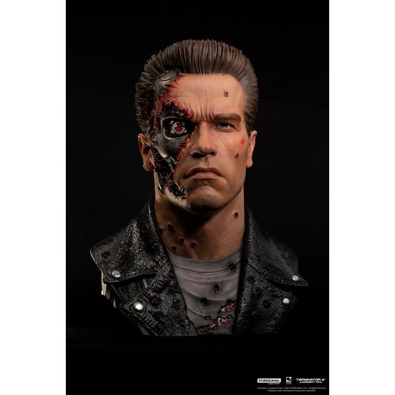 TERMINATOR 2 - T-800 Model 101 Battle Damaged -Scale Art Mask 1/1 47cm