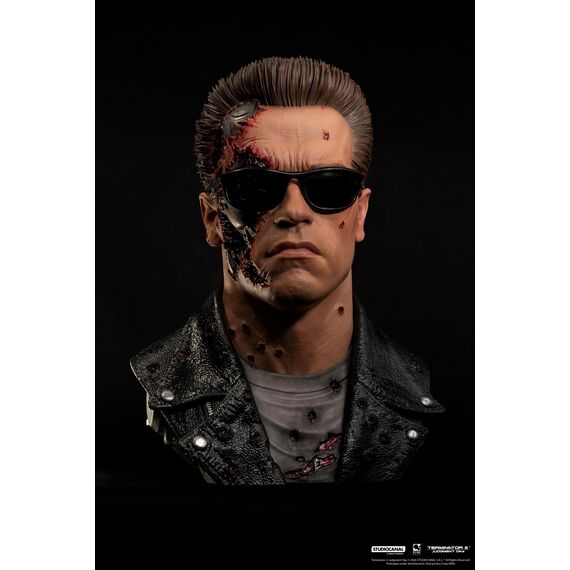 TERMINATOR 2 - T-800 Model 101 Battle Damaged -Scale Art Mask 1/1 47cm