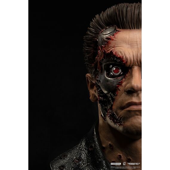 TERMINATOR 2 - T-800 Model 101 Battle Damaged -Scale Art Mask 1/1 47cm