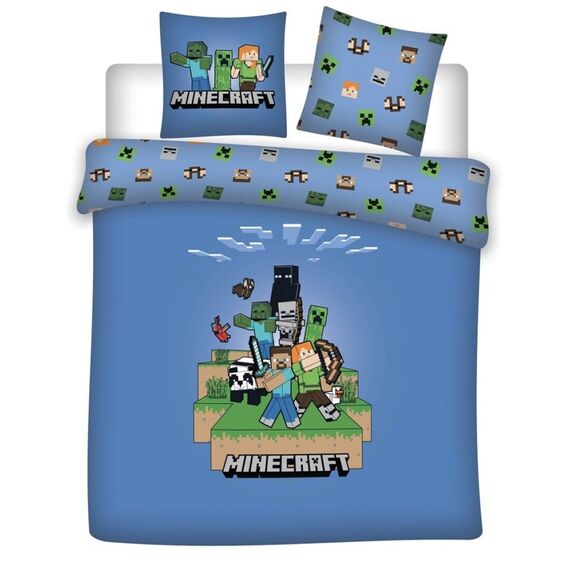 MINECRAFT - Duvet Cover 240x220cm + 2x65x65cm