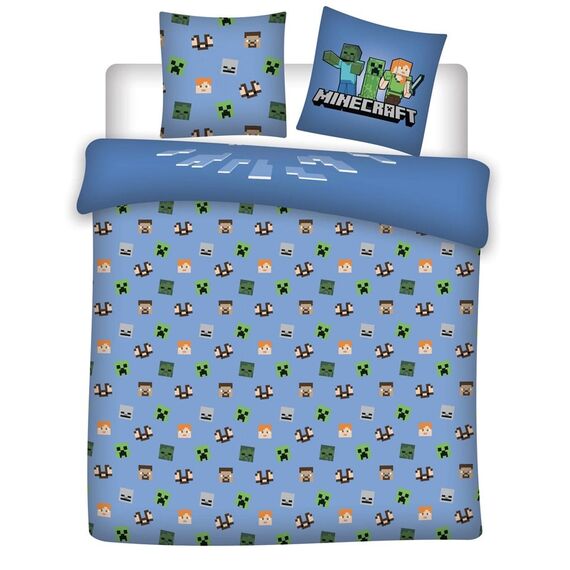 MINECRAFT - Duvet Cover 240x220cm + 2x65x65cm