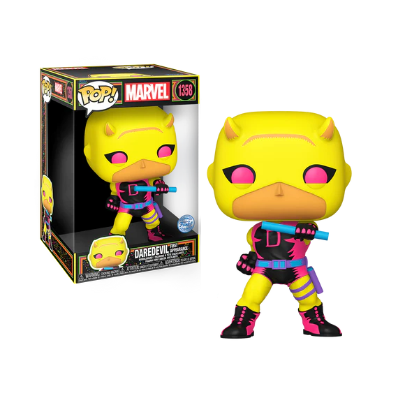 MARVEL - POP Jumbo N° 1358 - Daredevil (YLW/RD) (BLKLT)