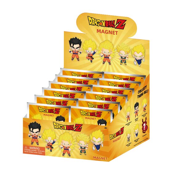 DRAGON BALL Z -Serie 1 -3D Foam Magnets in blind bags (Display 12 Pcs)