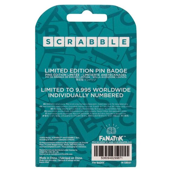 SCRABBLE - Word Nerd - Limited Edition Pin's