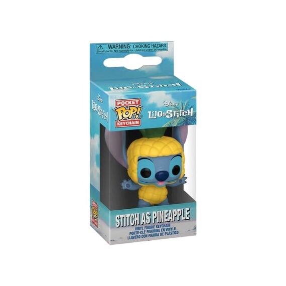 DISNEY - Lilo & Stitch - Pocket Pop Keychain - Stitch Pineapple