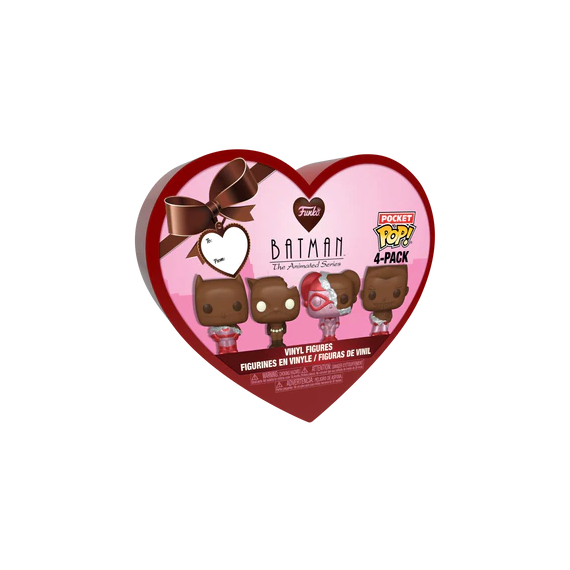 DC - Pocket Pop Keychains 4 Pack- Valentine (Chocolate)