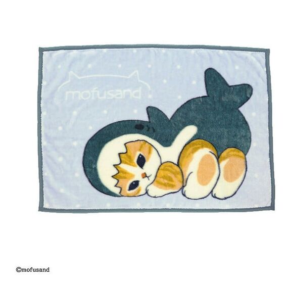 MOFUSAND - Kitten-Nyan Shark - Plaid 70x100cm