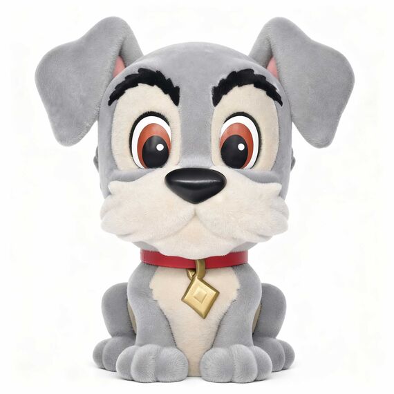DISNEY DOGS - Tramp - Figural Bank Flocked