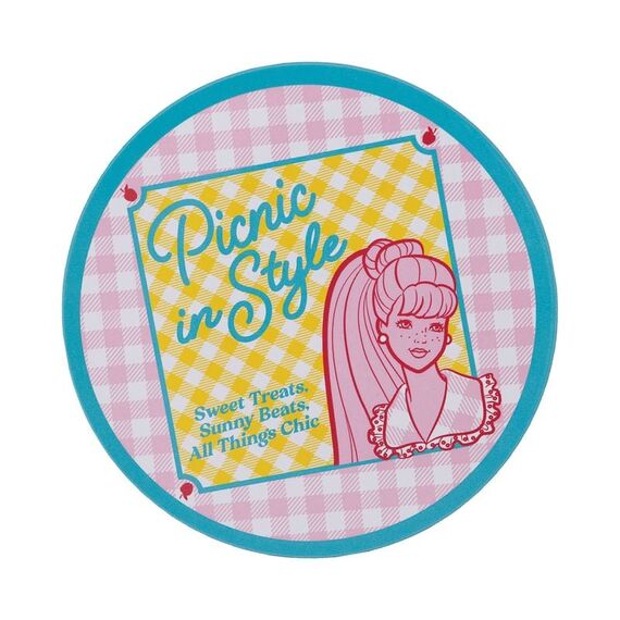 BARBIE - 4 Embossed Metal Coasters