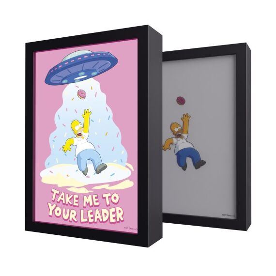 THE SIMPSONS - Homer - Framed LED Print 28x20x5cm
