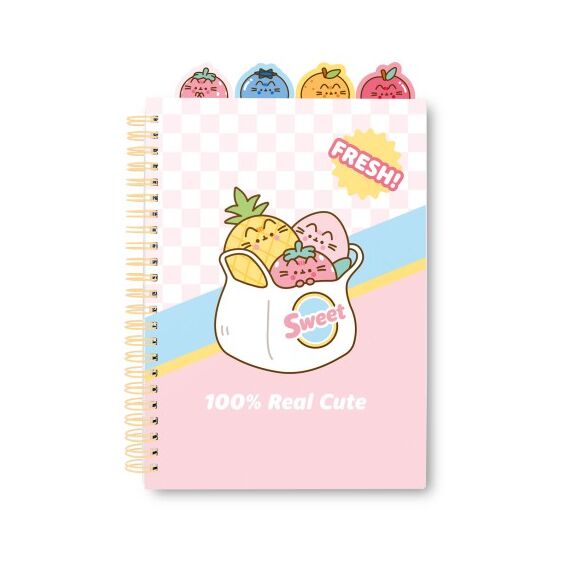 PUSHEEN - Fruits - Notebook + Dividers - Size A5