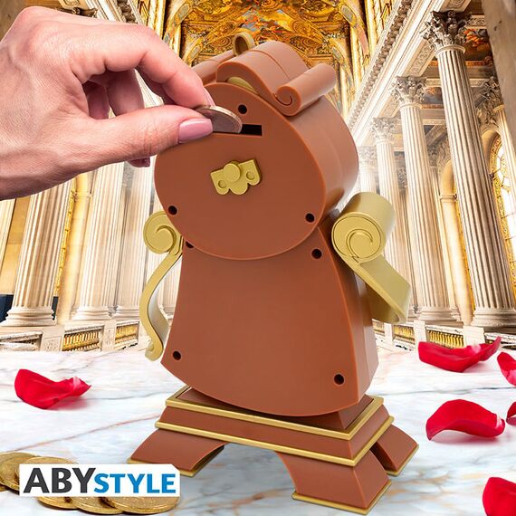 BEAUTY AND THE BEAST - Cogsworth - Money Bank 25cm
