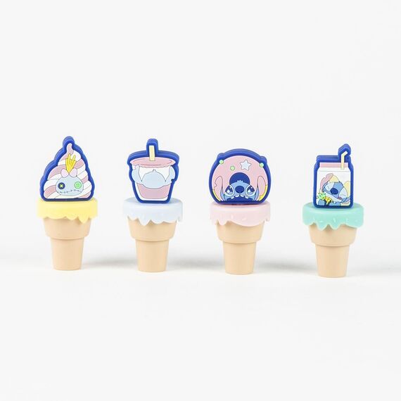 STITCH - Pack of 4 mini Highlighters "food"