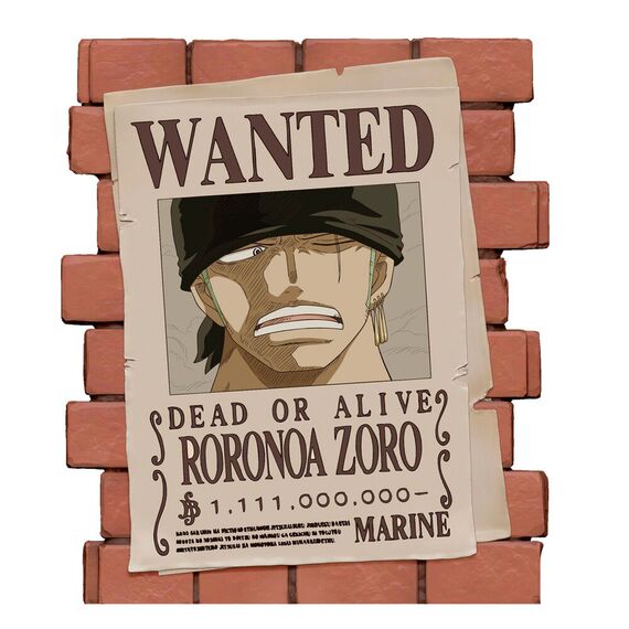 ONE PIECE - Most Wanted Zoro - Money Box PVC 16cm