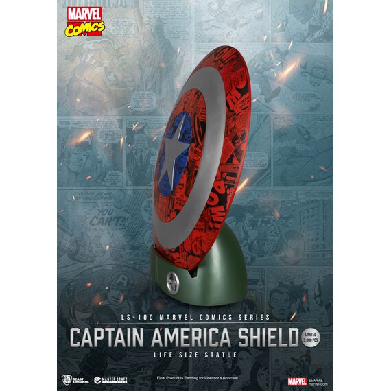 MARVEL - Captain America Shield - Statue Life Size 64cm