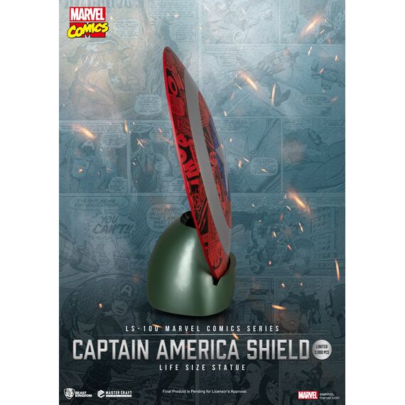 MARVEL - Captain America Shield - Statue Life Size 64cm
