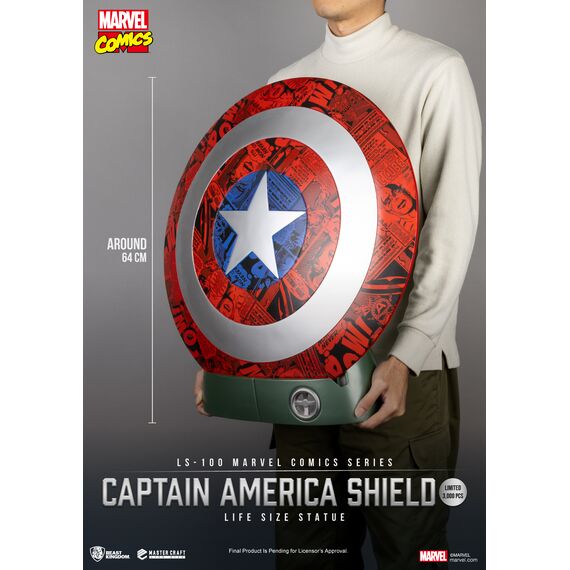 MARVEL - Captain America Shield - Statue Life Size 64cm