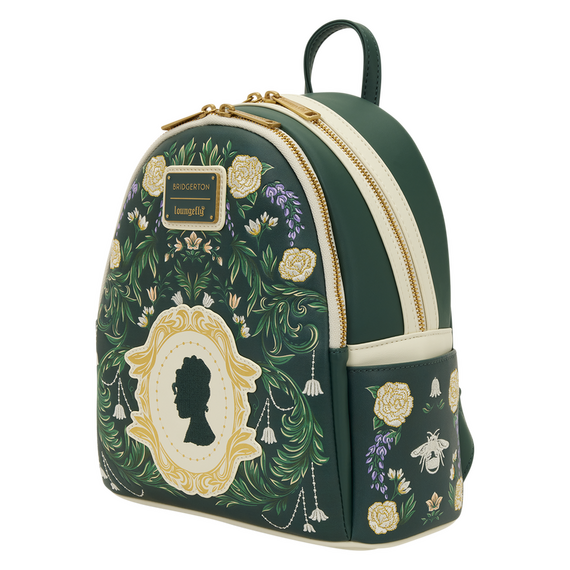 BRIDGERTON - Silhouette floral - Mini Backpack LoungeFly