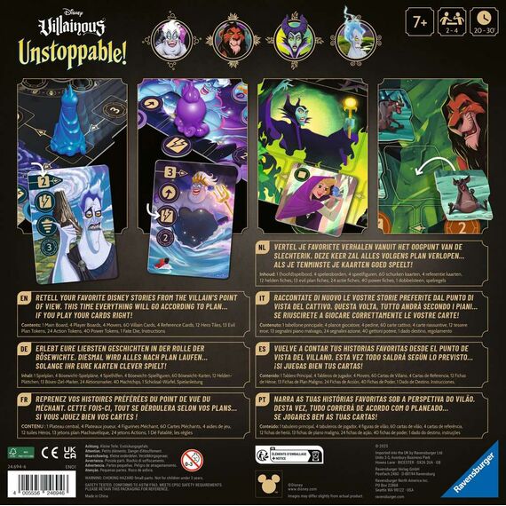 DISNEY VILLAINOUS - Unstoppable - Board game