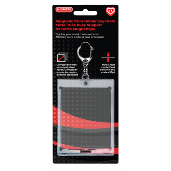 EVORETRO - Magnetic card holder keychain